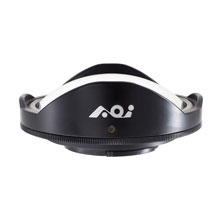 AOI UWL-03-BLK Underwater 0.73X Wide Angle Conversion Lens for Action Camera & Phone - Black Color