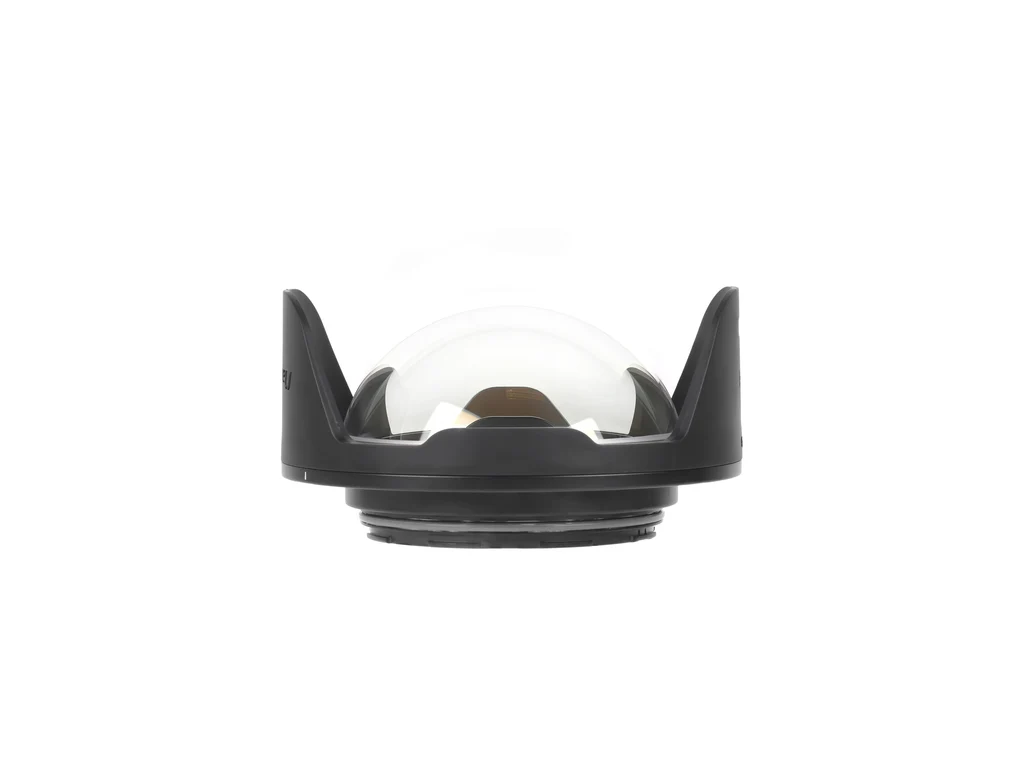 Nauticam N120 140mm optical glass fisheye port with removable shade II