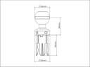 AOI Quick Release-11 in Ball Mount