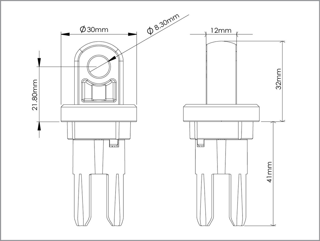 AOI Quick Release System-11 Male Insert in YS Mount