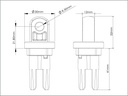 AOI Quick Release System-11 Male Insert in YS Mount
