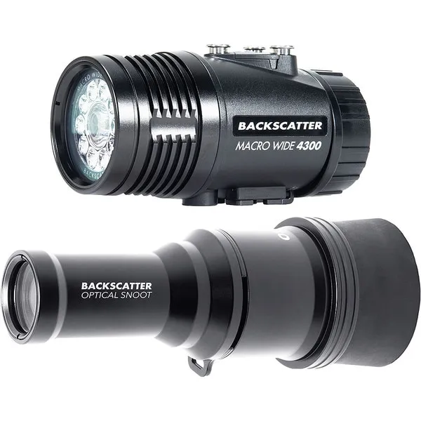 Backscatter Backscatter MW-4300 & OS-1 Underwater Video Light & Snoot Package