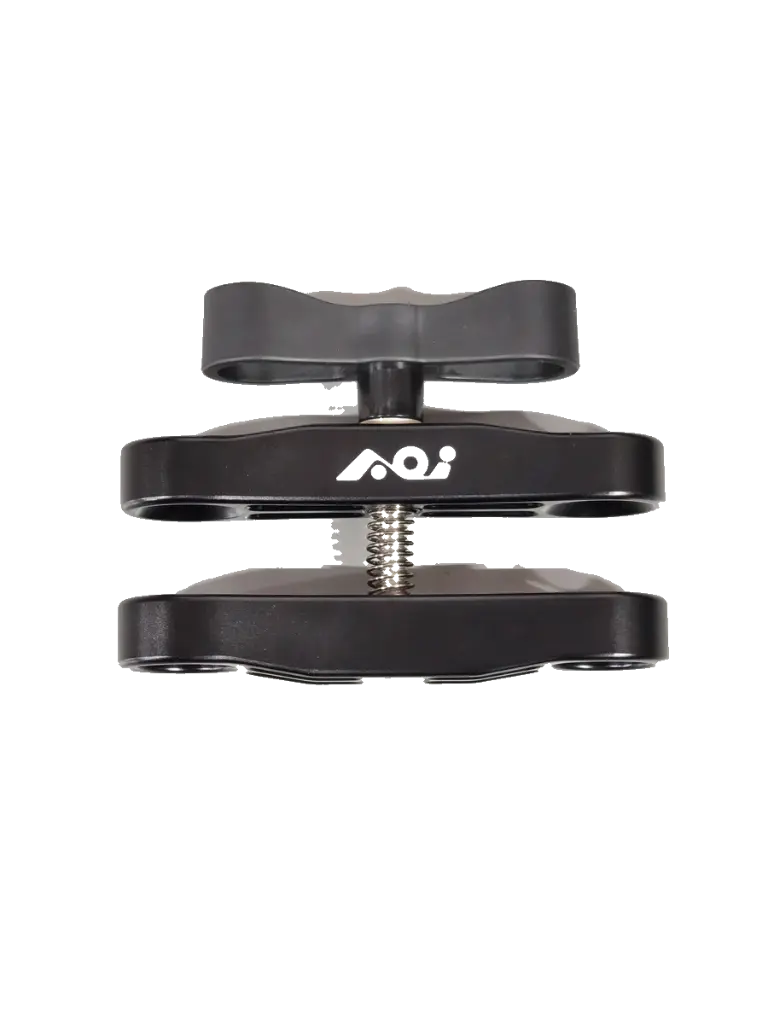 AOI Ball Clamp - 05 - Black Color (76mm Hole to Hole Distance)