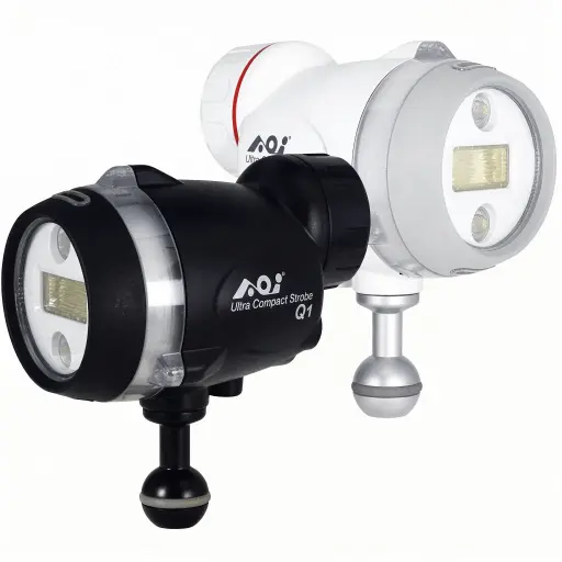 AOI UCS-Q1 Underwater Ultra Compact Strobe (Black / White)