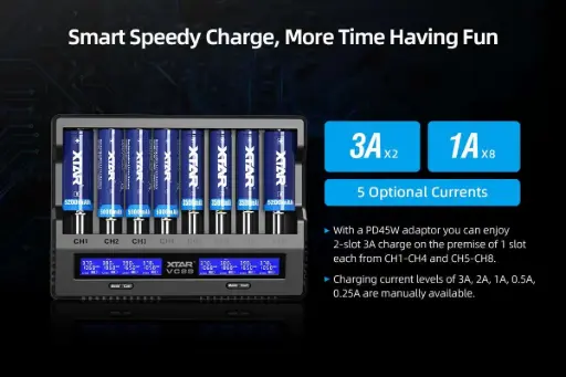 [AC369001] XTAR VC8S Charger