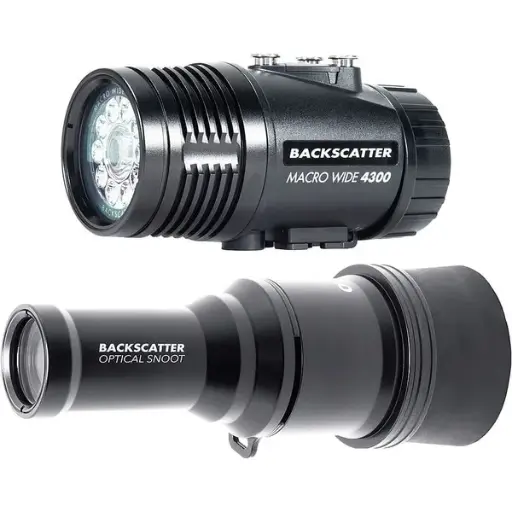 [bs-mw-4300-combo] Backscatter Backscatter MW-4300 & OS-1 Underwater Video Light & Snoot Package